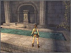 Po zlikwidowaniu zwierząt idź na prawo od wejścia, wskocz na podwyższenie, a potem na kamień i z niego na przyścienną fontannę - 08. Pałac Midasa (1) | Grecja w Tomb Raider Anniversary - Tomb Raider: Anniversary - poradnik do gry