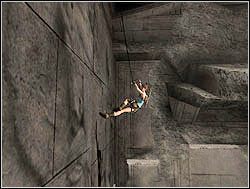 Przeskocz w lewo na krawędź półki, wejdź na górę i zabierz dużą apteczkę - 08. Pałac Midasa (2) | Grecja w Tomb Raider Anniversary - Tomb Raider: Anniversary - poradnik do gry