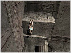 Przejdź do ściany i wskocz na niższy, a następnie wyższy występ - 08. Pałac Midasa (2) | Grecja w Tomb Raider Anniversary - Tomb Raider: Anniversary - poradnik do gry