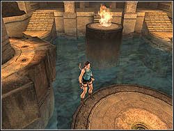 Skocz do wody i popłyń na początek komnaty, wyjdź na brzeg - 08. Pałac Midasa (3) | Grecja w Tomb Raider Anniversary - Tomb Raider: Anniversary - poradnik do gry