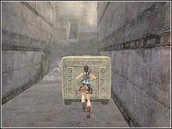 Za załomem na lewo trafisz na obniżenie poziomu podłogi - 10. Świątynia Khamoon (2) | Egipt w Tomb Raider Anniversary - Tomb Raider: Anniversary - poradnik do gry