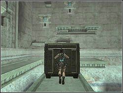 Odblokowany blok spadł z góry na platformę i przyblokował ją swoim ciężarem - 10. Świątynia Khamoon (3) | Egipt w Tomb Raider Anniversary - Tomb Raider: Anniversary - poradnik do gry