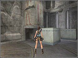 Za zakrętem w lewo wejdziesz do komnaty z zamkniętymi wrotami - 10. Świątynia Khamoon (4) | Egipt w Tomb Raider Anniversary - Tomb Raider: Anniversary - poradnik do gry