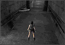 Za załomem natkniesz się na nową pułapkę - dwie ostre, poziome tarcze obracające się z dużą prędkością - 11. Obelisk Khamoon (2) | Egipt w Tomb Raider Anniversary - Tomb Raider: Anniversary - poradnik do gry