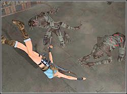 Puść złote ucho mechanizmu i opadnij na kamienny blok pod spodem - 11. Obelisk Khamoon (3) | Egipt w Tomb Raider Anniversary - Tomb Raider: Anniversary - poradnik do gry