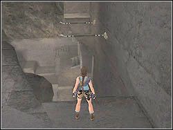 Zabij atakujące cię gargulce, po czym pobiegnij na drugi koniec podłogi i daj susa na drążek - 12. Sanktuarium Dziecięcia (3) | Egipt w Tomb Raider Anniversary - Tomb Raider: Anniversary - poradnik do gry