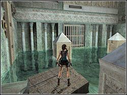Wyjdź na brzeg w pobliżu drabin - 12. Sanktuarium Dziecięcia (3) | Egipt w Tomb Raider Anniversary - Tomb Raider: Anniversary - poradnik do gry