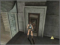 Obejdź filar i z trzeciej od dołu szczeliny przeskocz na półkę w ścianie obok - 12. Sanktuarium Dziecięcia (5) | Egipt w Tomb Raider Anniversary - Tomb Raider: Anniversary - poradnik do gry