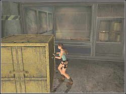 Wyjdź ze sterówki i pobiegnij w stronę oszklonej pakamery na wprost - 13. Kopalnie Natli (1) | Zaginione Miasto w Tomb Raider Anniversary - Tomb Raider: Anniversary - poradnik do gry