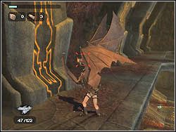 Będąc na piętrze zawróć w stronę dużej sali z tajemniczymi napisami i kokonami - 14. Wielka Piramida (1) | Zaginione Miasto w Tomb Raider Anniversary - Tomb Raider: Anniversary - poradnik do gry