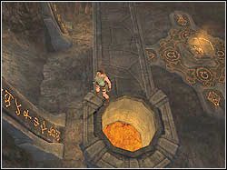 Idź do końca platformy, zabierając po drodze dużą apteczkę i naboje do pistoletu kal - 14. Wielka Piramida (2) | Zaginione Miasto w Tomb Raider Anniversary - Tomb Raider: Anniversary - poradnik do gry