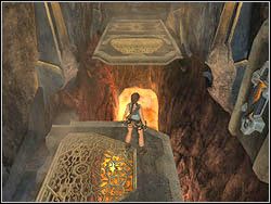 Opuść dźwignię tkwiącego obok w skale mechanizmu - 15. Ostateczne starcie (1) | Zaginione Miasto w Tomb Raider Anniversary - Tomb Raider: Anniversary - poradnik do gry