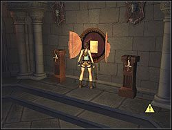 Rzeźba się odsunie ujawniając wnętrze - dziennik Lary - Posiadłość Croftów (3) | Trening w Tomb Raider Anniversary - Tomb Raider: Anniversary - poradnik do gry