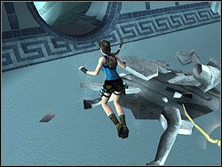 Zsuń się na dół, a następnie wskocz do wody - Posiadłość Croftów (6) | Trening w Tomb Raider Anniversary - Tomb Raider: Anniversary - poradnik do gry