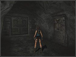 Następnie znajdź wąski korytarzyk tuż obok, z dźwignią w ścianie - Poziom 02. Górskie Jaskinie (2) | Sekrety w Tomb Raider Anniversary - Tomb Raider: Anniversary - poradnik do gry