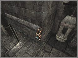 Wcześniej, przy okazji otwierania wielkich wrót dowiedziałaś się, że drążek jest ruchomy - Poziom 02. Górskie Jaskinie (2) | Sekrety w Tomb Raider Anniversary - Tomb Raider: Anniversary - poradnik do gry