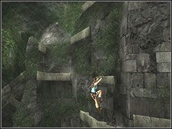 Wyjdź z jamy i ponownie wdrap się na szczyt skały po występach - Poziom 04. Zaginiona Dolina | Sekrety w Tomb Raider Anniversary - Tomb Raider: Anniversary - poradnik do gry