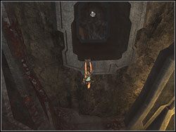 Okazuje się, że dziura jest całkiem spora, bo przeszywa ścianę na wylot - Poziom 15. Ostateczne starcie (1) | Sekrety w Tomb Raider Anniversary - Tomb Raider: Anniversary - poradnik do gry