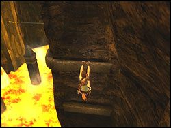 Wróć z powrotem na platformy, z drugiej przeskocz na występ w skale tuż obok - Poziom 15. Ostateczne starcie (2) | Sekrety w Tomb Raider Anniversary - Tomb Raider: Anniversary - poradnik do gry