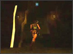 Zauważ, że na sporej wysokości nad poziomem podłogi ciągną się półki i platformy skalne - Poziom 15. Ostateczne starcie (2) | Sekrety w Tomb Raider Anniversary - Tomb Raider: Anniversary - poradnik do gry