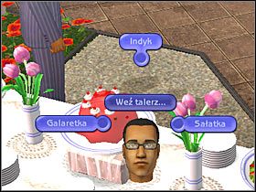 Po kilku chwilach kamera zrobi najazd na siedzącego przy stoliku mężczyznę (#1), który najwyraźniej cieszy się dużym powodzeniem wśród kobiet - Rozdział 1 - Wstęp (2) | Nocna maskarada | The Sims Historie ze świata zwierząt - The Sims: Historie ze świata zwierząt - poradnik do gry