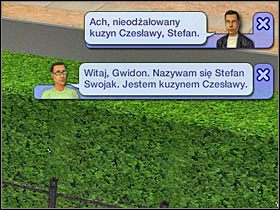 Z Gwidonem zbyt długo sobie nie pogawędzisz, gdyż powinien on zaraz sobie pójść (#1) - Rozdział 1 - Wstęp (2) | Nocna maskarada | The Sims Historie ze świata zwierząt - The Sims: Historie ze świata zwierząt - poradnik do gry