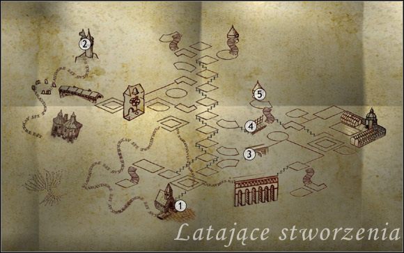 Notka do nr 3: by zobaczyć te ptaki, musisz zejść nieco niżej - Latające stworzenia | Encyklopedia Harry Potter i Zakon Feniksa - Harry Potter i Zakon Feniksa - poradnik do gry