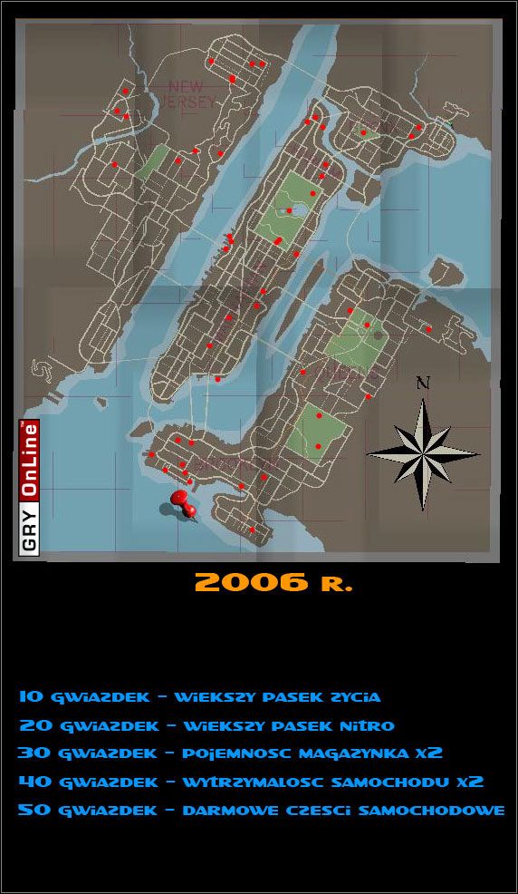 1 - Golden Stars 2006 r. - mapa | Driver Parallel Lines - Driver: Parallel Lines - poradnik do gry