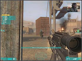 Po chwili otrzymasz wsparcie w postaci nalotu lotniczego, ataku moździerzowego (#1) oraz czołgu - Misja pierwsza - Welcome to Juarez (3) | Akt drugi - Tom Clancys Ghost Recon: Advanced Warfighter 2 - poradnik do gry