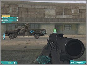 Powinien się tu zjawić pojazd - Misja druga - Joining forces (3) cd. | Akt drugi - Tom Clancys Ghost Recon: Advanced Warfighter 2 - poradnik do gry