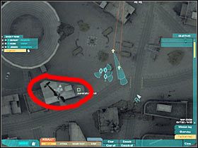 Pierwsza grupa powinna pojawić się po lewej stronie budynku (#1) - Misja trzecia - The price of peace (2) | Akt drugi - Tom Clancys Ghost Recon: Advanced Warfighter 2 - poradnik do gry