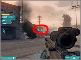 Wspomnianych przeciwników będziesz musiał pojedynczo likwidować, bardzo ostrożnie wychylając się (#1) - Misja pierwsza - Attack on multiple axes (2b) | Akt trzeci - Tom Clancys Ghost Recon: Advanced Warfighter 2 - poradnik do gry