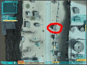 Spróbuj ostrożnie wejść na górę (#1), nie wychylając się zbytnio, tak aby nie zostać zauważonym przez żołnierze pilnujących elektrowni - Misja druga - Codename Farallon (2) cd. 2 | Akt trzeci - Tom Clancys Ghost Recon: Advanced Warfighter 2 - poradnik do gry