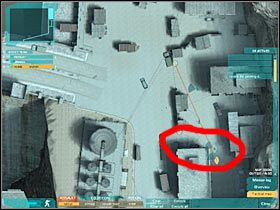 Pierwsi przeciwnicy znajdują się przy workach z piaskiem, niedaleko ciężarówki (#1) - Misja druga - Codename Farallon (4) | Akt trzeci - Tom Clancys Ghost Recon: Advanced Warfighter 2 - poradnik do gry