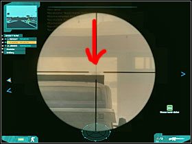 Aktualnie powinieneś znajdować się w okolicach żółtej furgonetki (#1) - Misja trzecia - The last stand (2) cd. | Akt trzeci - Tom Clancys Ghost Recon: Advanced Warfighter 2 - poradnik do gry