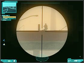 Możesz już zacząć zbliżać się w stronę posterunku (#1) - Misja trzecia - The last stand (2) cd. | Akt trzeci - Tom Clancys Ghost Recon: Advanced Warfighter 2 - poradnik do gry