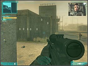 Proponowałbym teraz wezwać ostrzał moździerzowy, tak aby pozbyć się części stacjonujących w bazie przeciwników - Misja trzecia - The last stand (3) | Akt trzeci - Tom Clancys Ghost Recon: Advanced Warfighter 2 - poradnik do gry