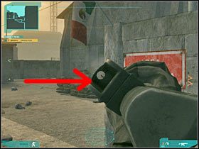 Proponowałbym teraz udać się na teren oczyszczonej już bazy (#1), tak aby zapewnić sobie lepszą pozycję do prowadzenia ostrzału - Misja trzecia - The last stand (3) | Akt trzeci - Tom Clancys Ghost Recon: Advanced Warfighter 2 - poradnik do gry