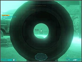 Ostatni rebeliant skrywa się po lewej stronie, za pojazdem (#1) - Misja piąta - Get me Rosen (2) | Akt drugi - Tom Clancys Ghost Recon: Advanced Warfighter 2 - poradnik do gry