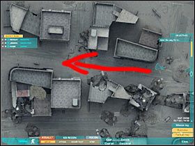Pierwsi przeciwnicy powinni pojawić się po prawej stronie (#1), niedaleko jednego ze skrzyżowań - Misja pierwsza - Attack on multiple axes (1) cd. | Akt trzeci - Tom Clancys Ghost Recon: Advanced Warfighter 2 - poradnik do gry