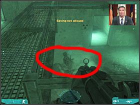 Kolejny korytarz będzie pilnowany przez pojedynczego wartownika (#1) - Misja trzecia - The last stand (3a) | Akt trzeci - Tom Clancys Ghost Recon: Advanced Warfighter 2 - poradnik do gry