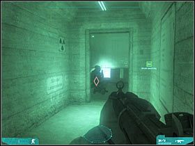 Druga grupa będzie skrywała się po prawej stronie (#1) - Misja trzecia - The last stand (3a) | Akt trzeci - Tom Clancys Ghost Recon: Advanced Warfighter 2 - poradnik do gry