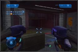 W hangarze wykończ szybko grupę Grunts i Elites - 1. Cairo Station - Halo 2 - PC - poradnik do gry