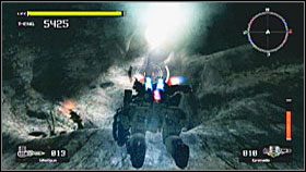 W okolicy warunki dyktuje przerośnięta wersja modliszki - jeśli nie masz już VS-a, lepiej nie próbuj z nią walczyć, tylko znajdź wejście do jednego z przewróconych budynków na wprost od wyjścia z tunelu - Misja 10 - Część I | Solucja Lost Planet Extreme Condition - Lost Planet: Extreme Condition - PC - poradnik do gry