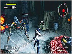 W pomieszczeniu wypełnionym po brzegi pajęczakami, do którego spuszczasz się na lince - Misja 4 - Tarcze | Tarcze w Lost Planet Extreme Condition - Lost Planet: Extreme Condition - PC - poradnik do gry