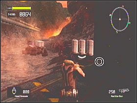 W hangarze z VS-ami na początku poziomu - Misja 9 - Tarcze | Tarcze w Lost Planet Extreme Condition - Lost Planet: Extreme Condition - PC - poradnik do gry