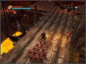 Możesz teraz od razu zejść w dół, pozbyć się ślimaków (#1) i zatkać ich dziurę - [Solucja Overlord] Retrieve the Smelter from the Arcanium mine - Overlord - poradnik do gry