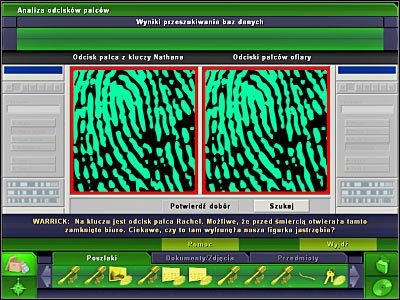 Po raz pierwszy będziesz teraz musiał skorzystać z analizatora składu chemicznego - Laboratorium #3, Biuro Brassa #2 | Śledztwo 1 | CSI 3 Wymiary Zbrodni - CSI: 3 Wymiary Zbrodni - poradnik do gry