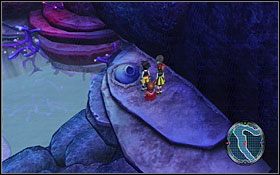 Przy następnej odnodze znajdziesz zamkniętą skrzynię - Undersea Caverns | Solucja - DVD1 | Blue Dragon - Blue Dragon - poradnik do gry