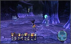 Przy początku poziomu zobaczysz skrzynię - jest w niej Poison Powder - Gul Mountains | Solucja - DVD1 | Blue Dragon - Blue Dragon - poradnik do gry